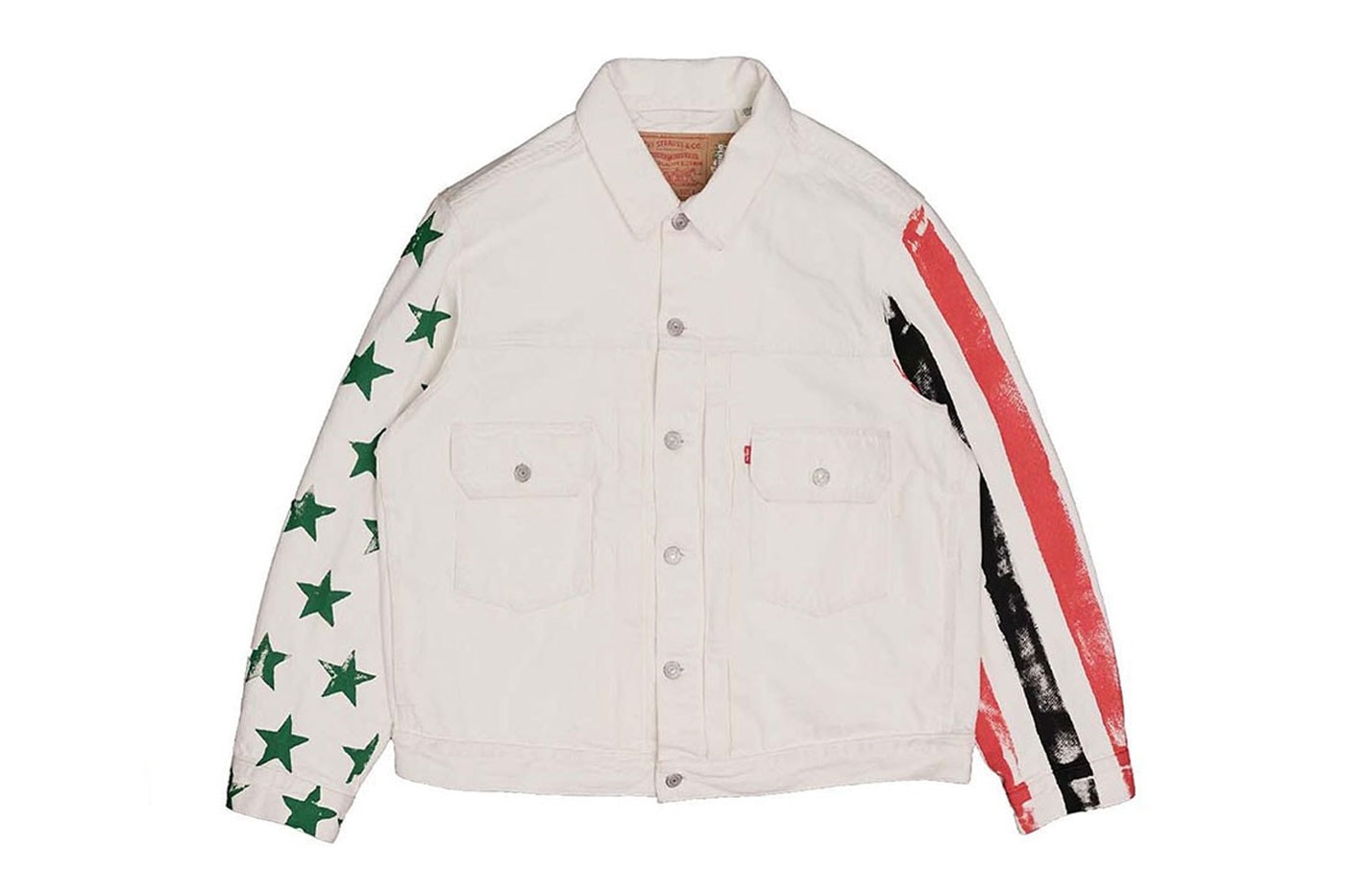 CPFM Denim Tears Jimi Hendrix Independence Day July 4 The Star-Spangled Banner Levis cactus plant flea market american flag jeans jackets green black red release info date price