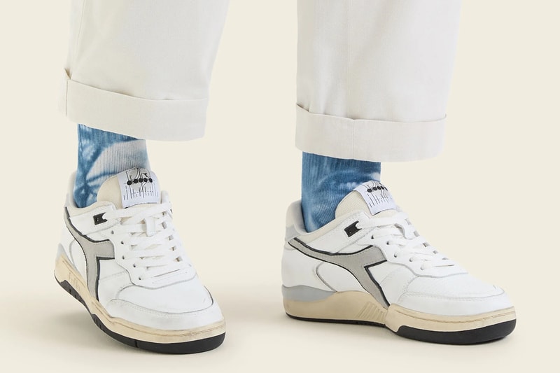 Diadora B.560 Used Italia Made in Italy Retro Sneaker Release Information White Aluminium 