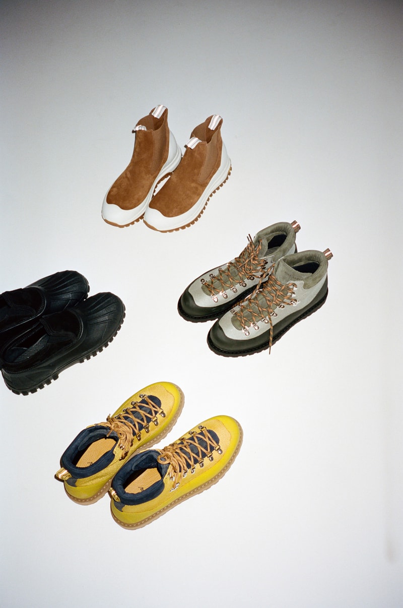 Diemme Releases a Loaded 30th Anniversary AW22 Collection multicolor green black gray yellow boots sneakers