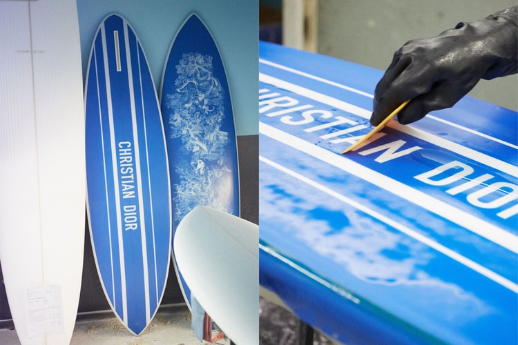 DIOR MAISON Delivers $10,000 USD Hand-Finished Surfboard With Toile de Jouy Motif