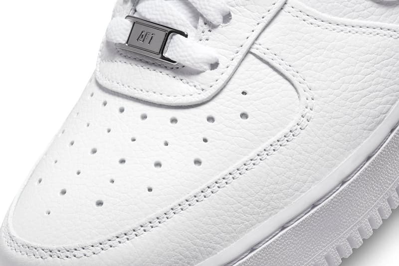 Official Look Drake NOCTA Nike Air Force 1 Low Certified Lover Boy CZ8065-100 white cobalt tint white 2022 160 usd heart cursive release info date price