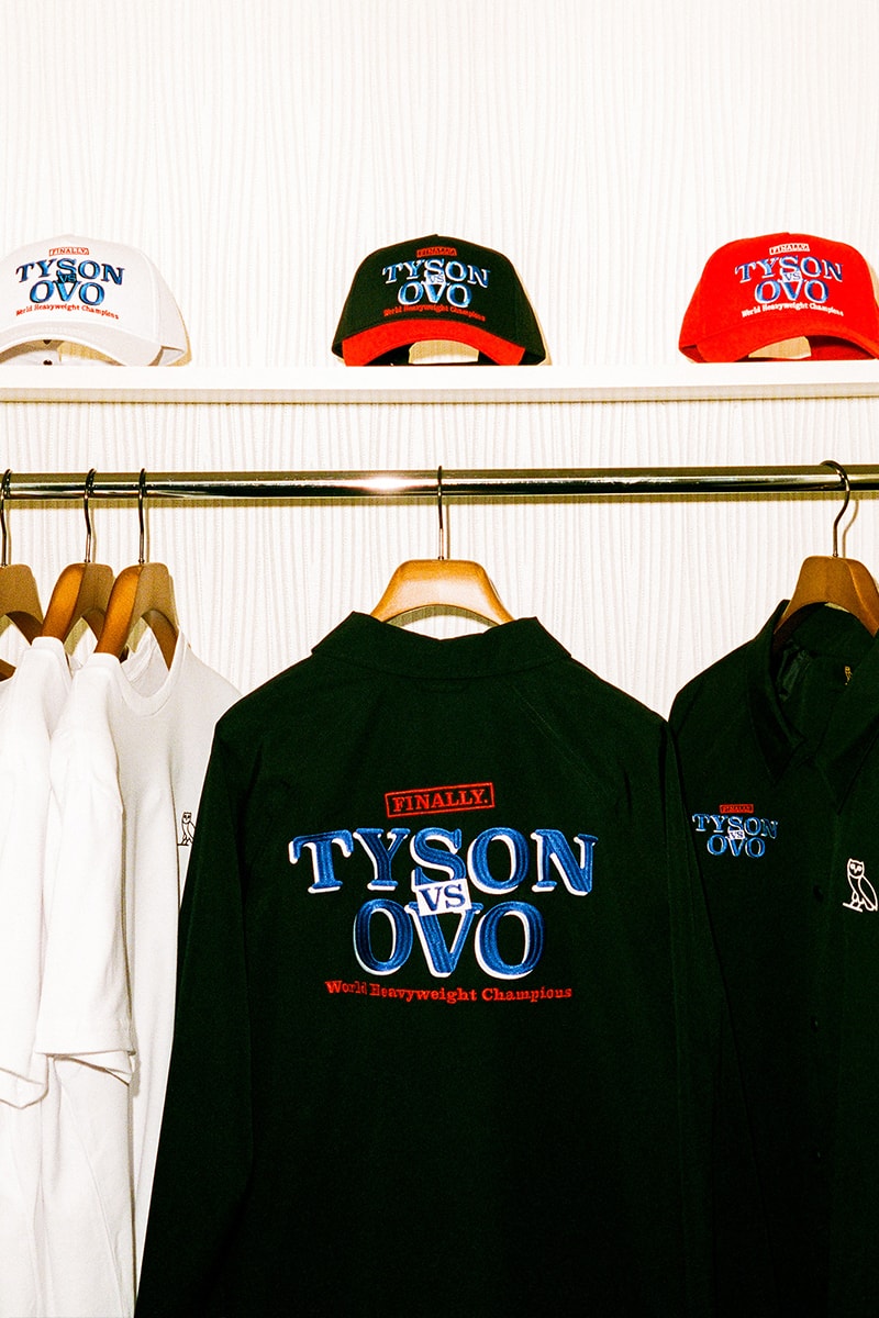 Drake's OVO Officially Launches Limited Edition Mike Tyson Capsule Collection boxing toronto the six rapper boxer goat lookbooks