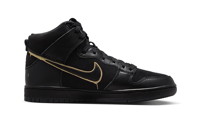 faust nike sb dunk high graffiti art black gold DH7755 001 release date info store buying guide photos price 