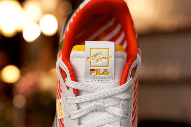 FILA Teams Up with Iconic NYC Pizzerias for Sneaker Collection white red green black grey 