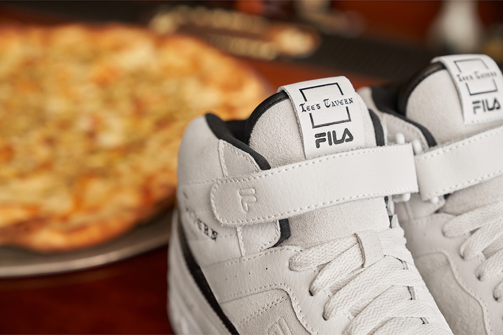 FILA Teams Up with Iconic NYC Pizzerias for Sneaker Collection white red green black grey 