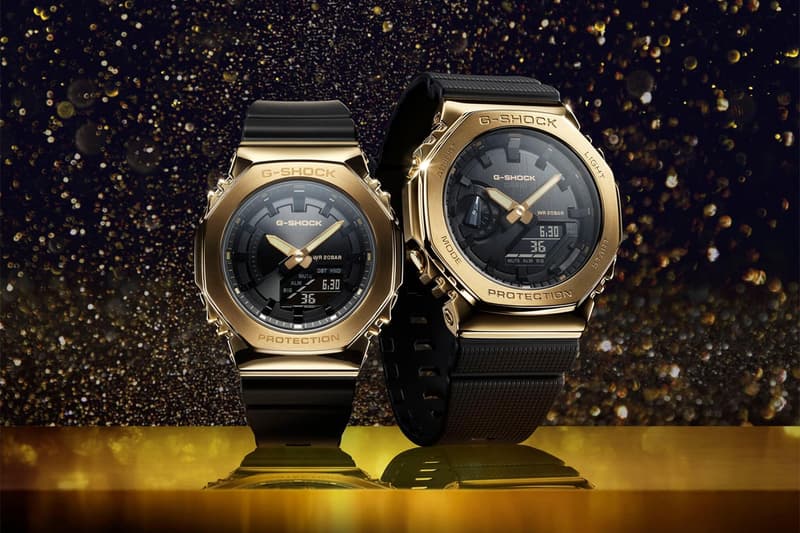 casio g shock quartz casioak gold ion plated stainless steel black watches accessories digital