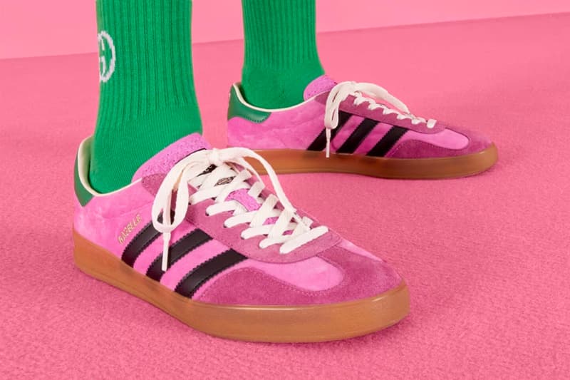 Gucci adidas Originals Gazelle Collection Re-Release Info Date Buy Price Mesa White Red HQ8850 Light Pink Collegiate Purple Bold Green HQ8852 Collegiate Royal HQ8849 Yellow HQ7083 Light Blue HQ8851 HQ7085