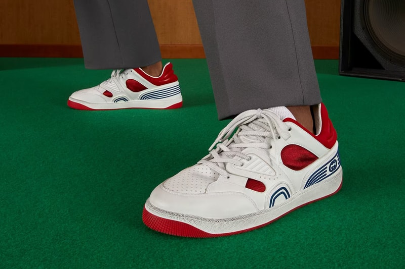 Gucci Basket Sneaker Black Demetra White Green Red Classic 80s Basketball Low Top Alessandro Michele Release Information