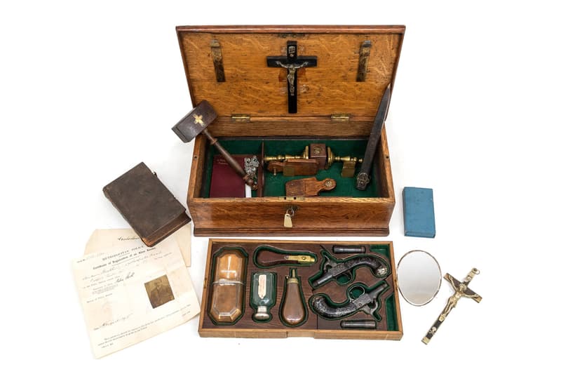 Hansons Auctioneers Mysterious vampire-slaying kit 20k usd sale Charles Hanson Lord Hailey folklore antiques 