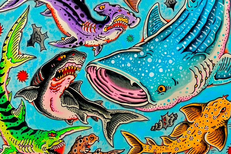 Henbo Henning Releases 'SHARK WEEK' Giclée Print