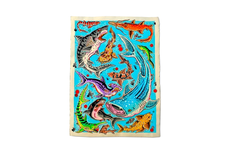 Henbo Henning 'SHARK WEEK' Giclee Art Print Tattoo