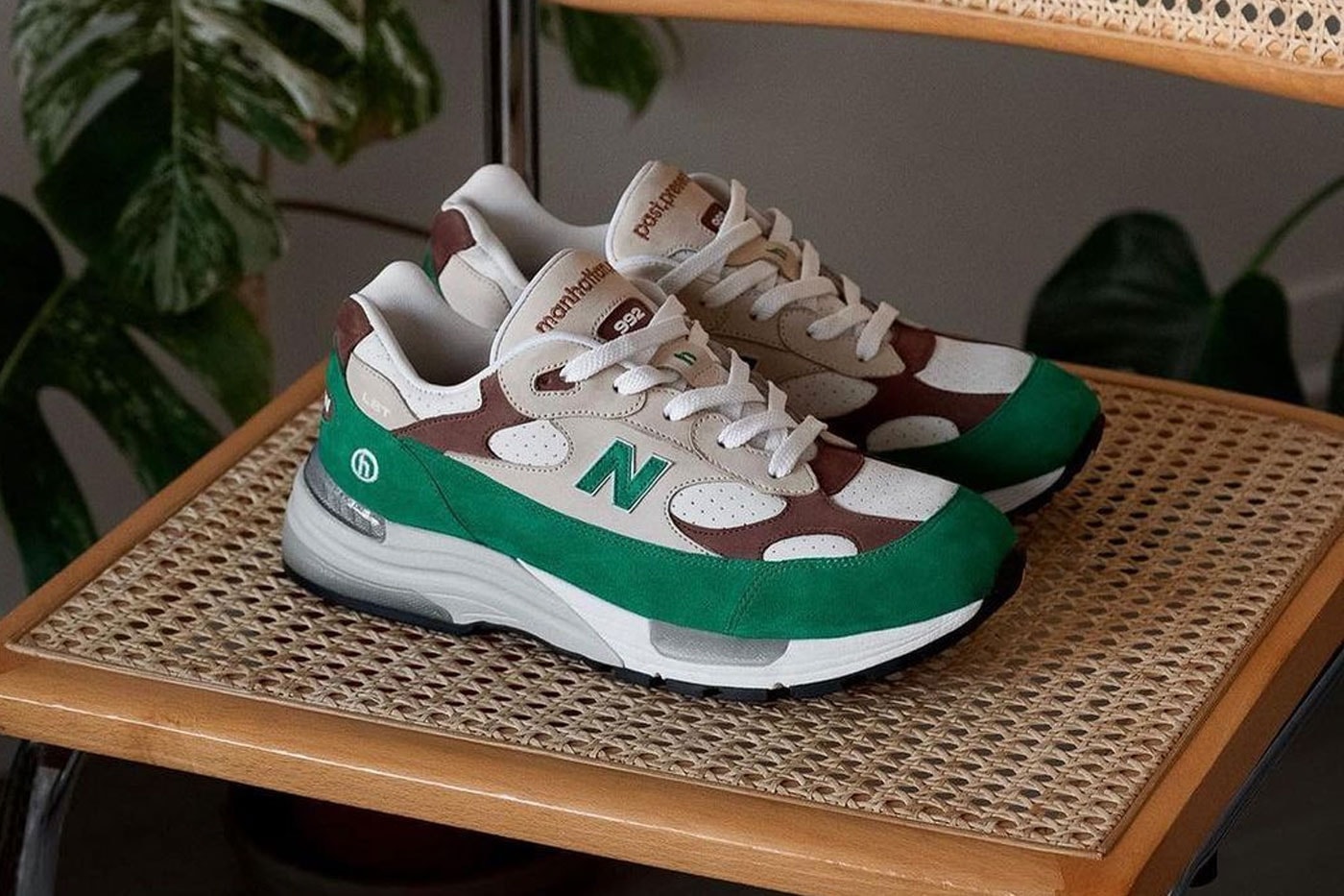 Hidden NY New Balance 992 green brown white gray past present future H LST first look release info date price