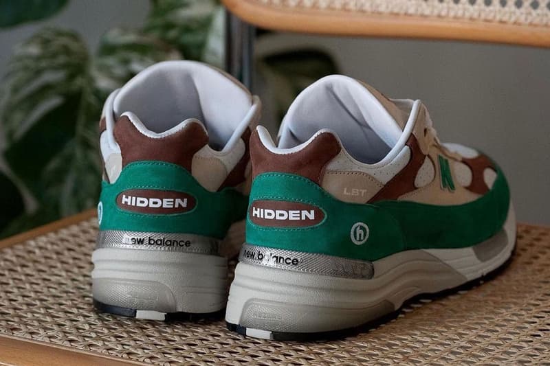 Hidden NY New Balance 992 green brown white gray past present future H LST first look release info date price