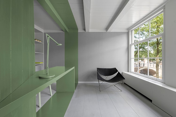 i29 Transforms Amsterdam Canal House Using Green Accents