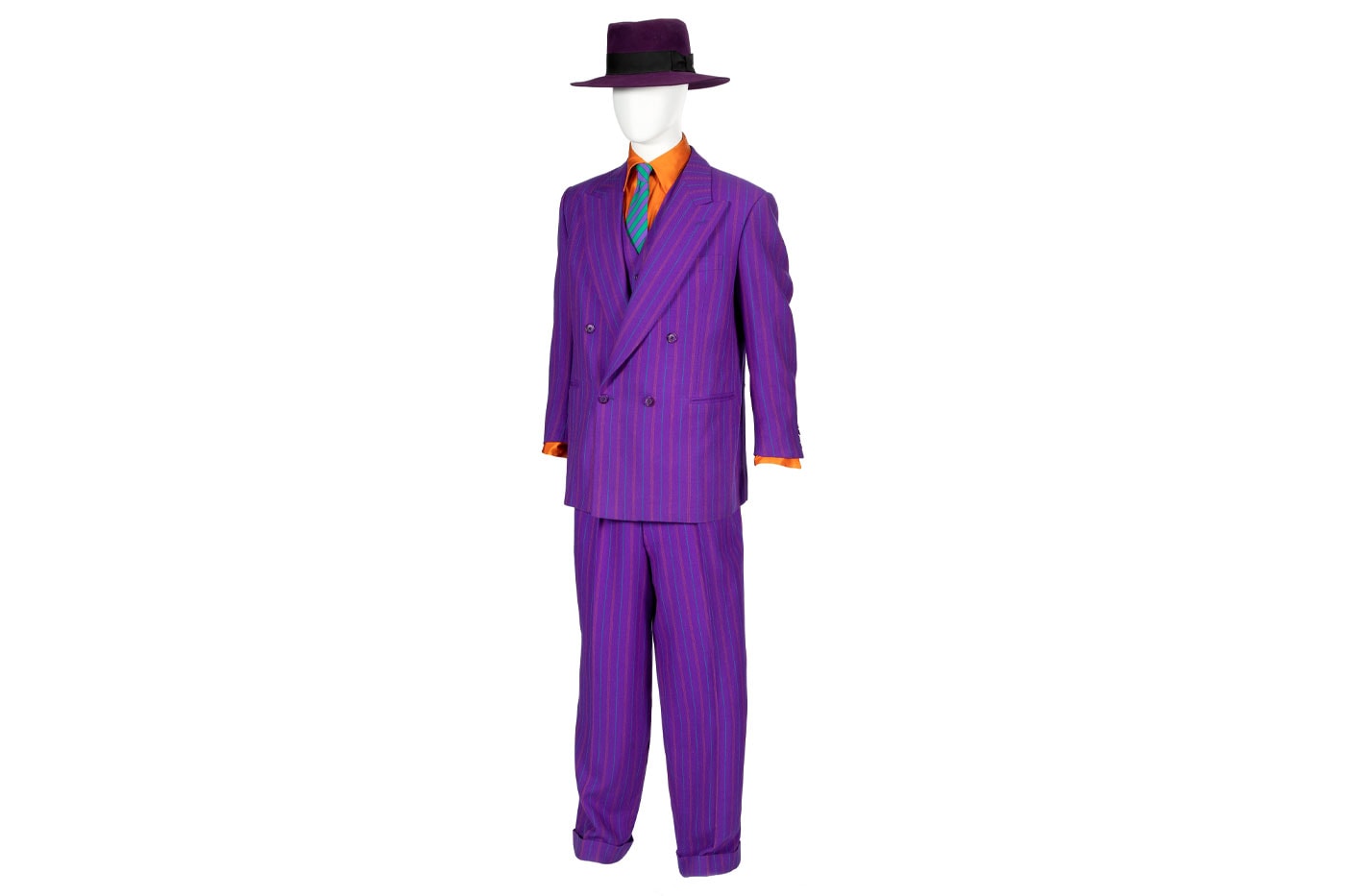 Jack Nicholson tim burton Batman purple Joker Suit auction 60 000 usd opening bid