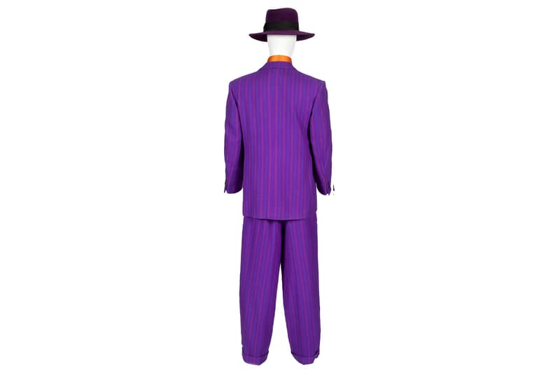 Jack Nicholson tim burton Batman purple Joker Suit auction 60 000 usd opening bid