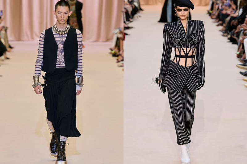 Olivier Rousteing's Jean Paul Gaultier Couture Show Was an Ode to JPG-Isms