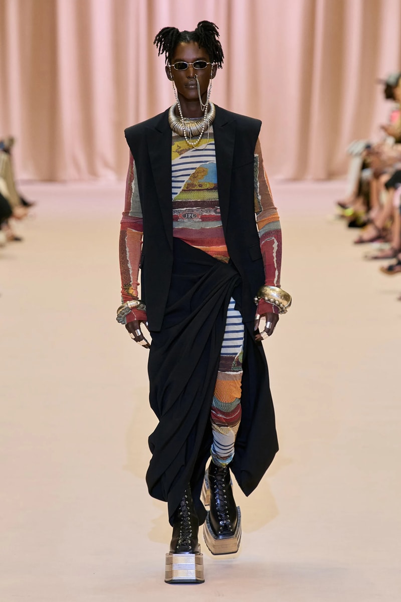 Jean Paul Gaultier Olivier Rousteing Fall 2022 Couture Paris Fashion Week Collection Runway Mens Archive 