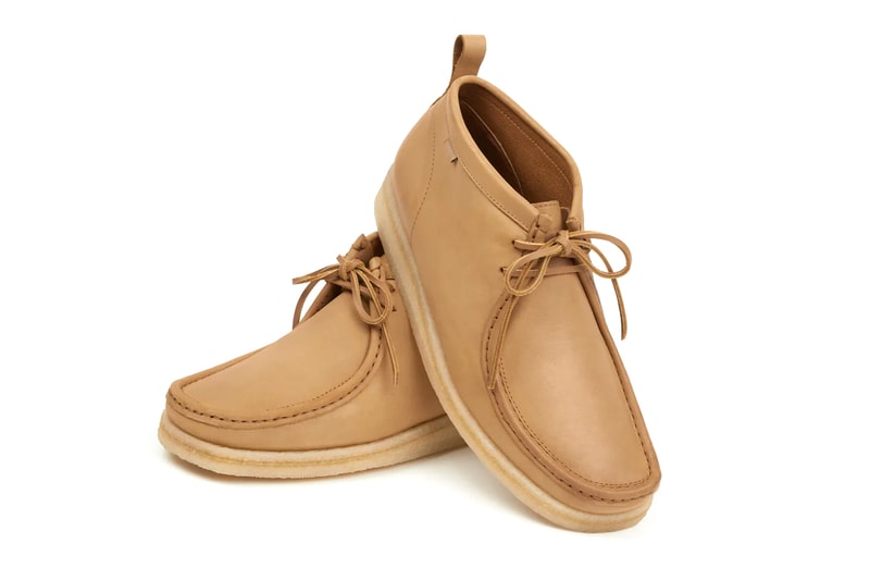 JJJJound padmore barnes P404 original boot soft leather wallabees 1963 p204 moccasin tan crepe rubber sole july 8 release info date price 