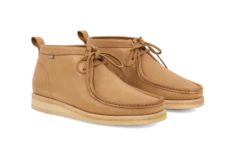 JJJJound padmore barnes P404 original boot soft leather wallabees 1963 p204 moccasin tan crepe rubber sole july 8 release info date price 