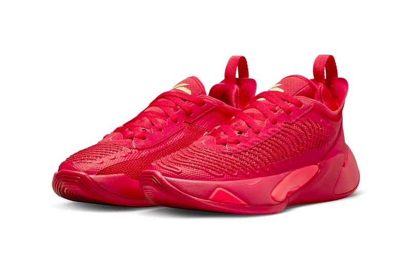 Official Look at Jordan Luka 1 "University Red" luka doncic dallas mavericks nba basketball air jordan michael jordan nike 