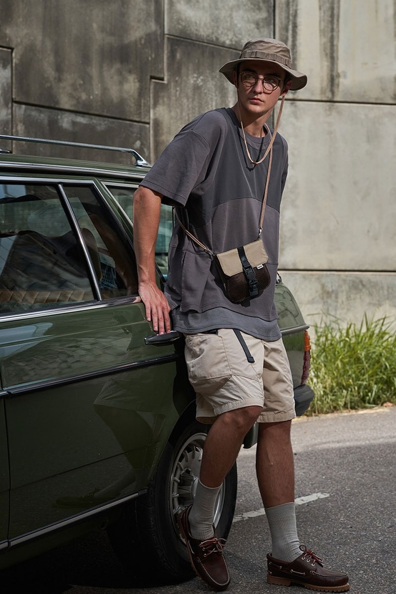 Lakh supply hexagonist drop 1 spring summer collection spring summer 2022 layered lafayette hong kong hexagon nylon vest tee shorts release info date price