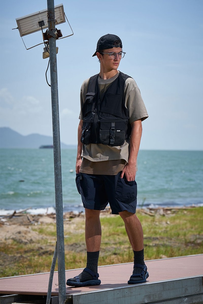 Lakh supply hexagonist drop 1 spring summer collection spring summer 2022 layered lafayette hong kong hexagon nylon vest tee shorts release info date price