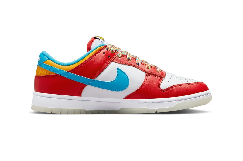lebron james nike dunk low fruity pebbles DH8009 600 release date info store list buying guide photos price 
