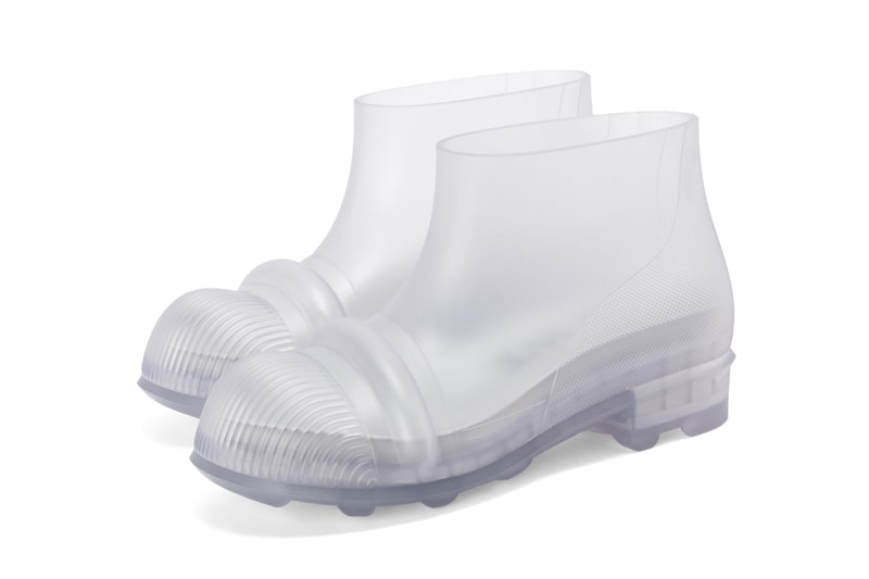 LOEWE Fall Winter 2022 Rubber Boot Black Transparent Red Mens Jonathan Anderson Footwear Avant Garde