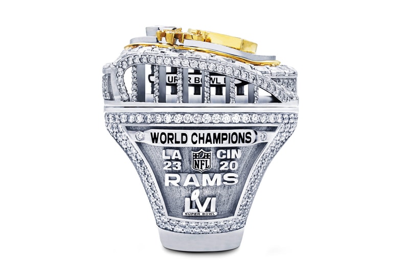 Los Angeles Rams Jason of Beverly Hills 2021 championship rings so-fi stadium football nfl sports super bowl LVI Jalen Ramsey  jewelry design 