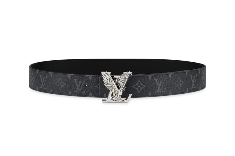 black and white lv belt