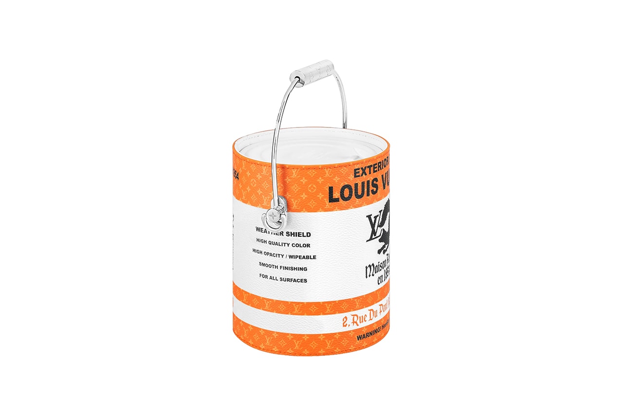 Louis Vuitton Fall Winter 2022 Runway Paint Can Bag Orange Virgil Abloh For Sale Release Information FW22 AW22 Collection