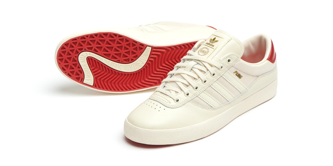 adidas gazelle silver green womens ADIDAS PUIG - WHITE/BLUE/RED FY7775