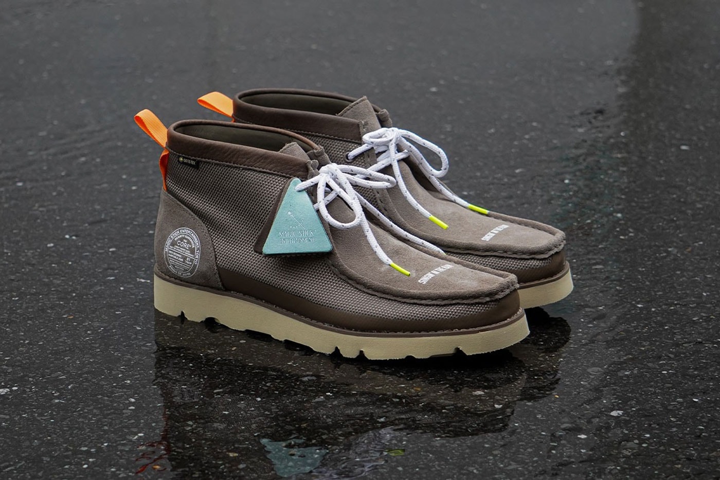 MAGIC STICK and Clarks Reconnect GORE-TEX Wallabees |