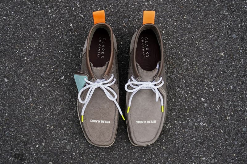 Magic Stick Clarks Originals second collaboration gore-tex naotaka konno wallabee boots water resistant vibram tiffany blue singin in the rain release info date price