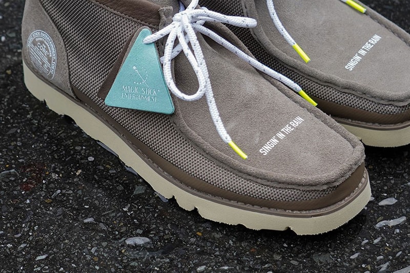 Magic Stick Clarks Originals second collaboration gore-tex naotaka konno wallabee boots water resistant vibram tiffany blue singin in the rain release info date price
