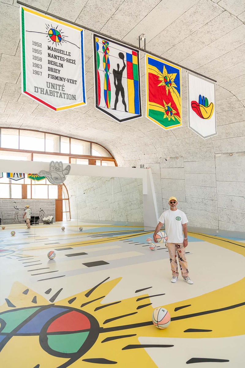 Daniel Arsham mamo cite radieuse arts center le modulor du basketball june 25 september 25 2022 galerie perrotin unite d habitation the modulor exhibition info 