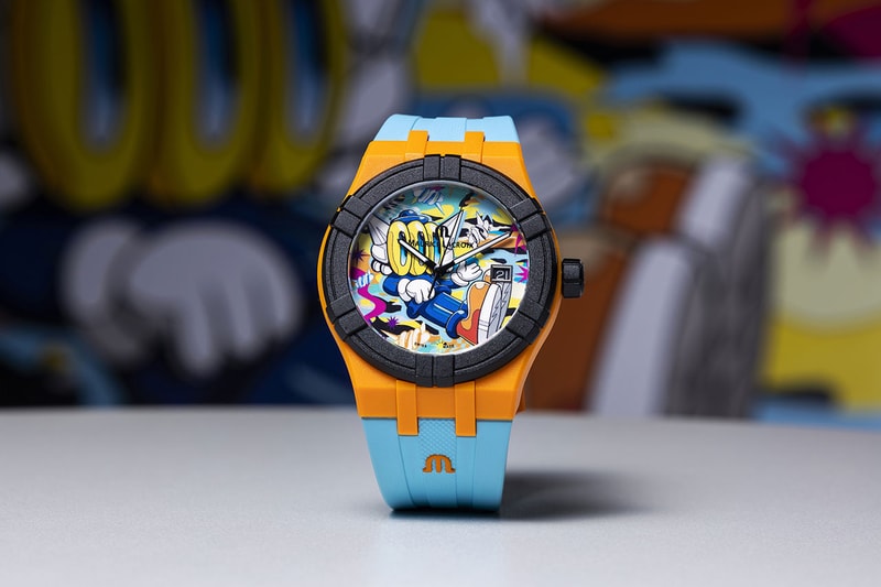 Color Blind Thai Street Artist Benzilla Brings Brights Tones And LOOOK Alien Character To Recycled Ocean Plastic Watch
