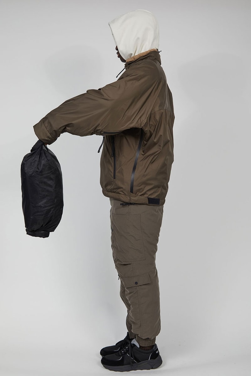 Meanswhile Fall winter 2022 collection tech tweed jacket m65 beaufort flight polartec dyneema overwrap sandas vibram footwear lookbook japan naohiro fujisaki release info date price 