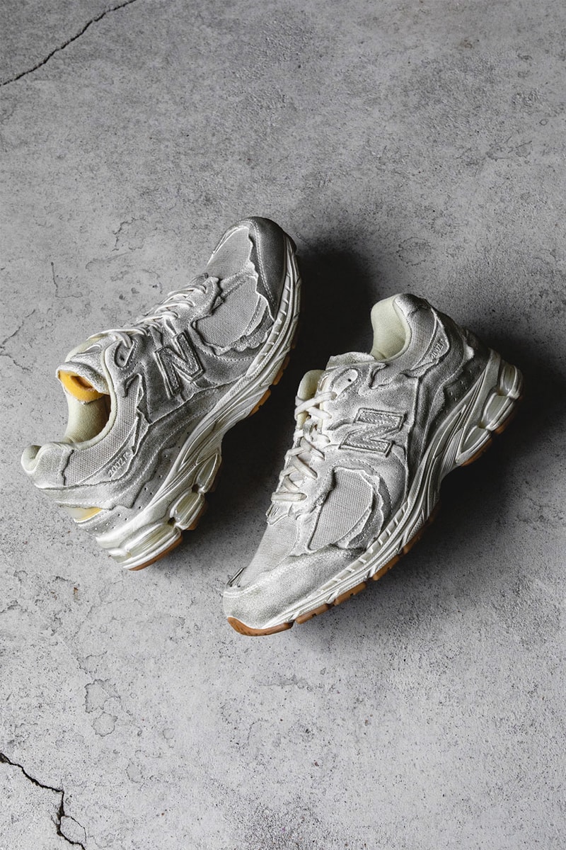 New Balance 2002R Protection Pack M2002RDG HBX Release Info Buy Price Distressed Deconstructed Worn Aged Aesthetic Sea Salt with Vintage Orange
