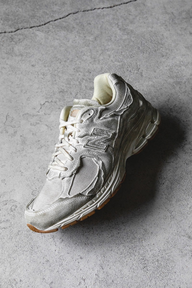 New Balance 2002R Protection Pack M2002RDG HBX Release Info Buy Price Distressed Deconstructed Worn Aged Aesthetic Sea Salt with Vintage Orange