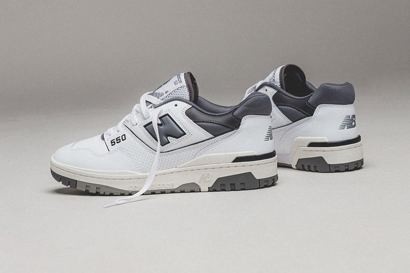 New Balance 550 Sneaker Grey/White Aime Leon Dore Joe Freshgoods Official Imagery 