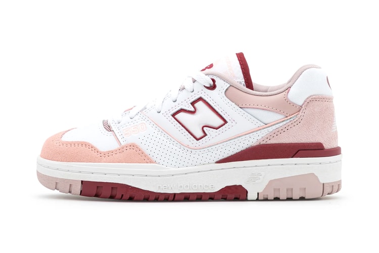 Hearts Hit the New Balance 550 in "White Scarlet"