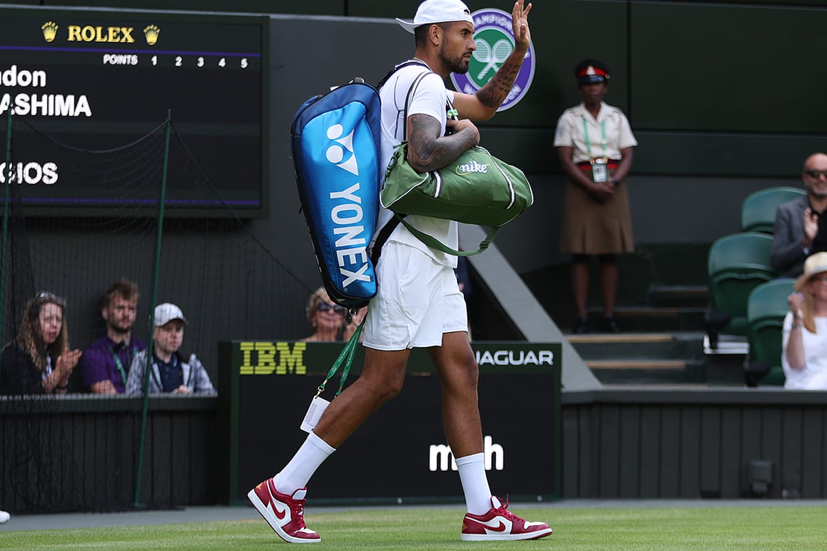 Nick Kyrgios Violates Wimbledon Rule by Wearing Jordans on Court Hypebeast