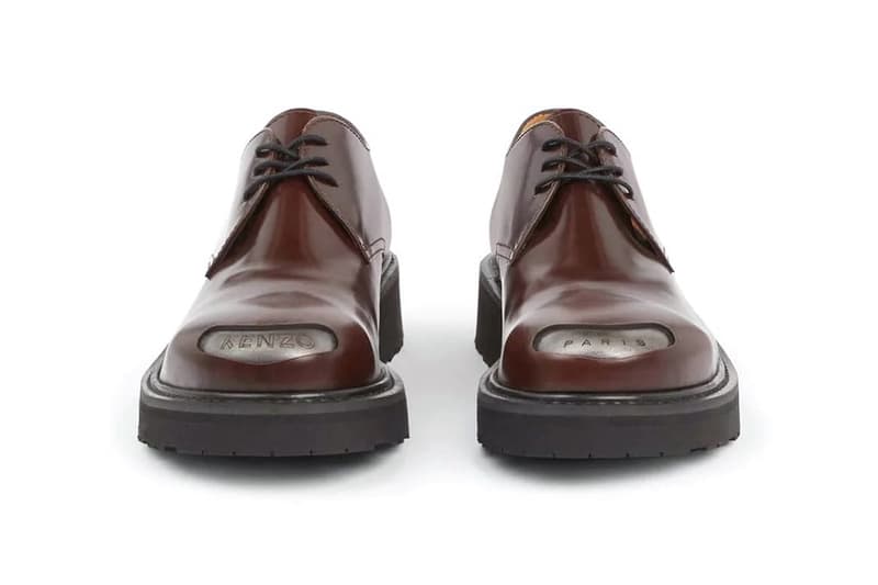 KENZO NIGO KENZOSMILE Derby Shoes Lace-Up Boots Black Moroccan Brown Formal Designer Footwear 