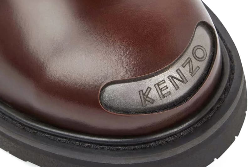 KENZO NIGO KENZOSMILE Derby Shoes Lace-Up Boots Black Moroccan Brown Formal Designer Footwear 