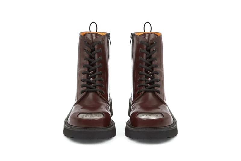 KENZO NIGO KENZOSMILE Derby Shoes Lace-Up Boots Black Moroccan Brown Formal Designer Footwear 