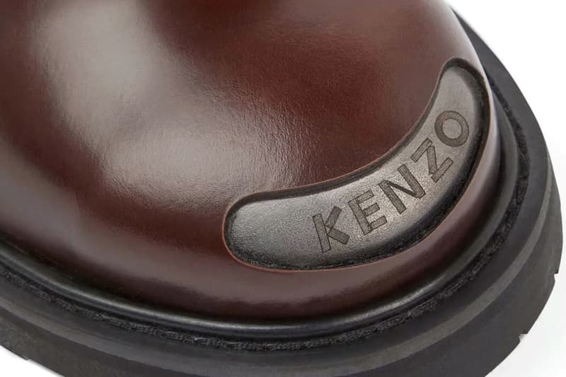 KENZO NIGO KENZOSMILE Derby Shoes Lace-Up Boots Black Moroccan Brown Formal Designer Footwear 