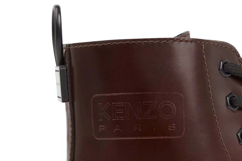 KENZO NIGO KENZOSMILE Derby Shoes Lace-Up Boots Black Moroccan Brown Formal Designer Footwear 