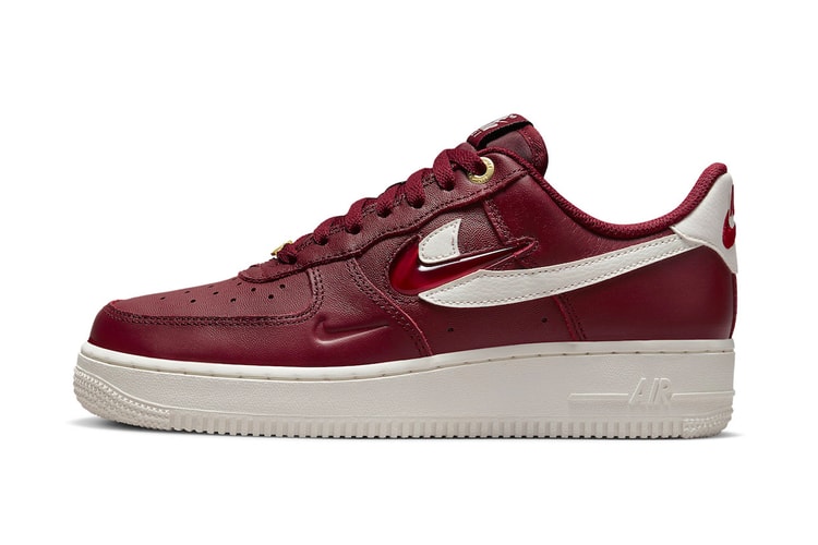 Nike Expands Air Force 1 Low Offering With Dark Red Iteration To Pay Homage to History of Logos